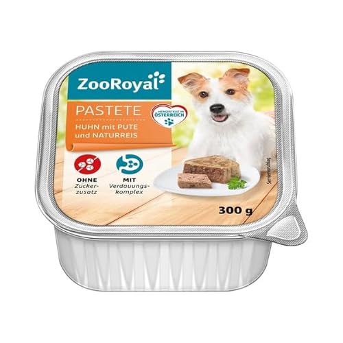 ZooRoyal Pastete Huhn mit Pute und Naturreis 18x300g von Generic