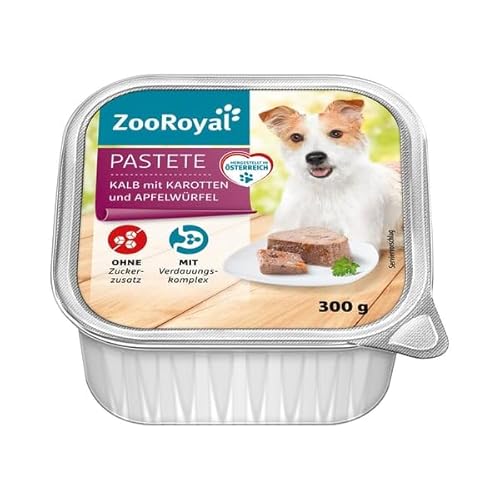 ZooRoyal Pastete Kalb mit Karotten und Apfel 18x300g von Generic