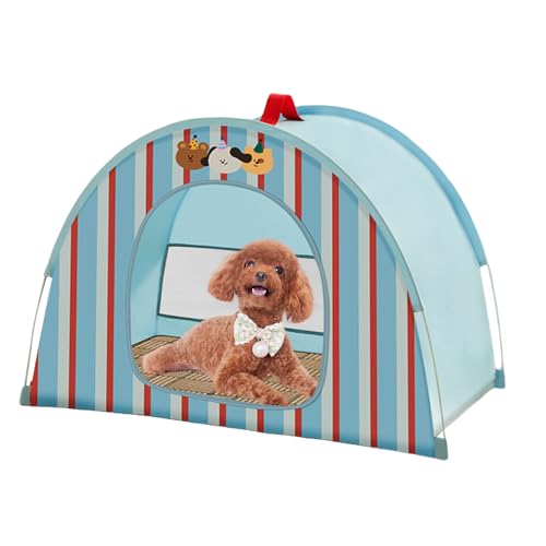 Zusammenklappbares Haustierbett – Outdoor Pet Tent House | Hundehaus | Faltbares Kennel mit Airflow und Belüftung für kleine Hunde Welpen Bunnies Indoor Outdoor Backyard Camping Beach Zusammenklappbares Haustierbett – Outdoor Pet Tent House | Hundehaus | Faltbares Kennel mit Airflow und Belüftung für kleine Hunde Welpen Bunnies Indoor Outdoor Backyard Camping Beach von Generic