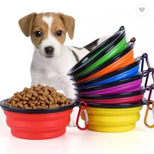 Stück Faltbare Hundeschale, tragbare Trinkflasche, Reisefutter, Hundeschale, Haustierschüssel, leicht, leicht zu reinigen. von Genérico