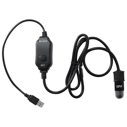 Aquarienthermostat – Fortschrittlicher elektronischer Heizer | 10 W Aquarium-Heizung mit LED-Display-Treiber | Tauchheizung für Aquarien, geeignet für Salzwasser und Süßwasser von Genérico