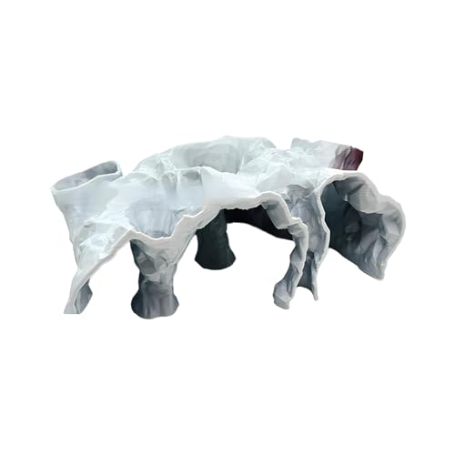 Aquarium Cave Hideaways Vivarium Versteck Terrarium | Basking Plattformaquarien | Schiefer Versteck | Versteck für die Landschaftsdekoration für die kleine Cichlid Betta Guppy Re von Genérico