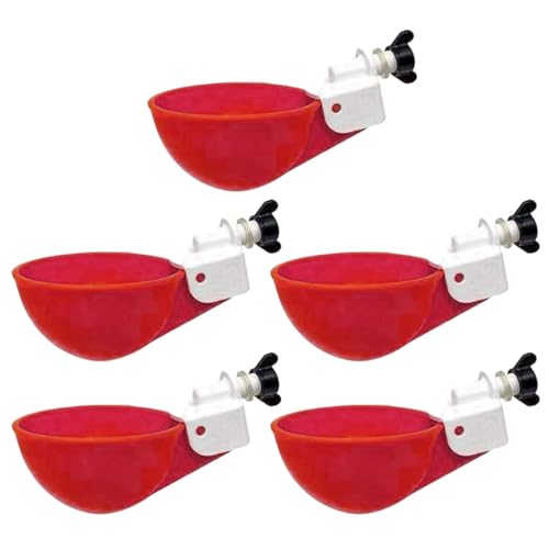 Automatische Tränke für Geflügel, Packung mit 10 Wassergläsern für Enten, Wasserset, Bewässerungsbecher, Bauernwasserbecher für Huhn, Wachtel von Genérico