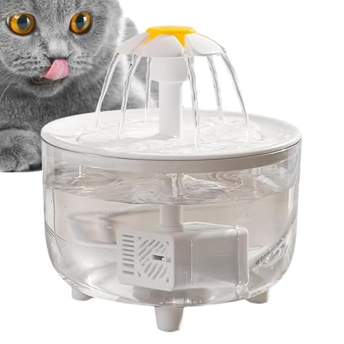 Automatischer Haustierbrunnen – Wasserspender für Katzen, 100 ml, mit Blumendesign, ultrafeine Reinigungstechnik, sicher für Lebensmittel und eine Trinkquelle, leicht zu reinigen mit Fi Automatischer Haustierbrunnen – Wasserspender für Katzen, 100 ml, mit Blumendesign, ultrafeine Reinigungstechnik, sicher für Lebensmittel und eine Trinkquelle, leicht zu reinigen mit Fi von Genérico