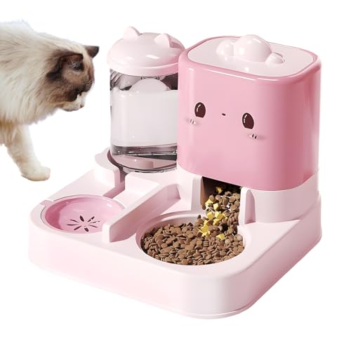 Automatischer Katzenfutterautomat – Futter- und Wasserspender für Haustiere, auslaufsichere Schüssel für Katzen, große Kapazität für Hunde, Welpen, Kätzchen, Kaninchen, Futter Automatischer Katzenfutterautomat – Futter- und Wasserspender für Haustiere, auslaufsichere Schüssel für Katzen, große Kapazität für Hunde, Welpen, Kätzchen, Kaninchen, Futter von Genérico