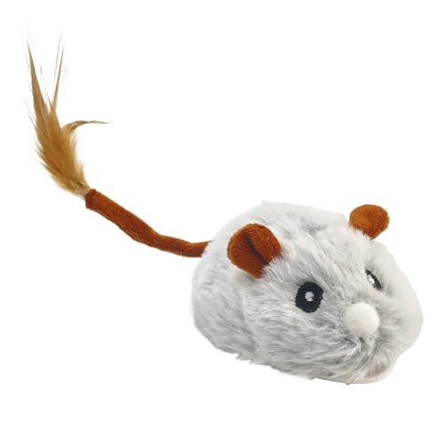 Automatisches Katzenspielzeug, elektronisches Mäusespielzeug für | Automatische Bewegung der Mäuse mit weichen Gummireifen, USB-Aufladung, interaktives Haustierzubehör von Genérico