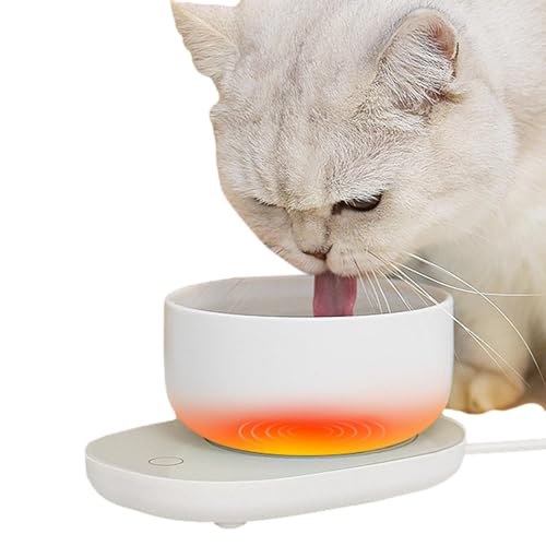 Beheizte Schüssel für Katzen, isolierte Futterstation für Haustiere, Spender für warmes Futter für Hunde, Futterausrüstung für Haustiere, energiesparend für Wohnzimmer, Schlaf von Genérico