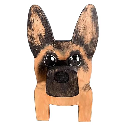 Brillenhalter für Hunde, handgefertigt, für Schreibtisch, Brillenhalter für Hunde, Tierbrillenhalter aus Holz, niedlich von Genérico