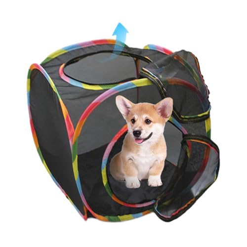 Cat Cube Tunnel Pet Cat Mesh Outdoor Play Cube für Tunnel, Pop Open Design Animal Play Pet Cases & Condos von Genérico
