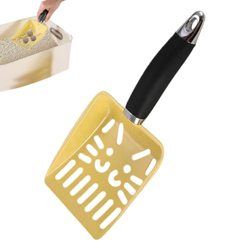 Cat Litter Scoop - Metal Poop Sifter Shovel, ergonomischer Abfalleimer aus Edelstahl, Kitty-Boxen für Toilette, Tablett, Outdoor, Innenbereich, Training, Cat Litter Scoop - Metal Poop Sifter Shovel, ergonomischer Abfalleimer aus Edelstahl, Kitty-Boxen für Toilette, Tablett, Outdoor, Innenbereich, Training, von Genérico