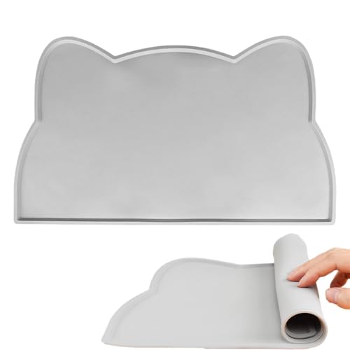 Cat PitMat Futtermatte, wasserdicht, rutschfest, aus Silikon, hohe Decke, Wasserschutz, langlebiges Haustierzubehör, Station von Genérico