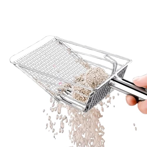 Cat Scooper für Katzenschaufel, robuste Siebschaufel mit ergonomischem Griff, für Kätzchenbox aus schwerem Netzgewebe für Innenräume Cat Scooper für Katzenschaufel, robuste Siebschaufel mit ergonomischem Griff, für Kätzchenbox aus schwerem Netzgewebe für Innenräume von Genérico