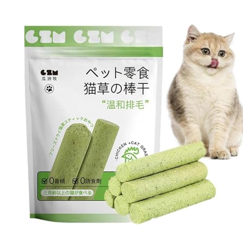 Cats Grass Sticks – 6 Stück Freeze Lying Cat Sticks | essbare Snacks für Haustiere, Zahnreinigung | Haarentfernungswort für Wohnzimmer, Haus, Schlafzimmer Cats Grass Sticks – 6 Stück Freeze Lying Cat Sticks | essbare Snacks für Haustiere, Zahnreinigung | Haarentfernungswort für Wohnzimmer, Haus, Schlafzimmer von Genérico