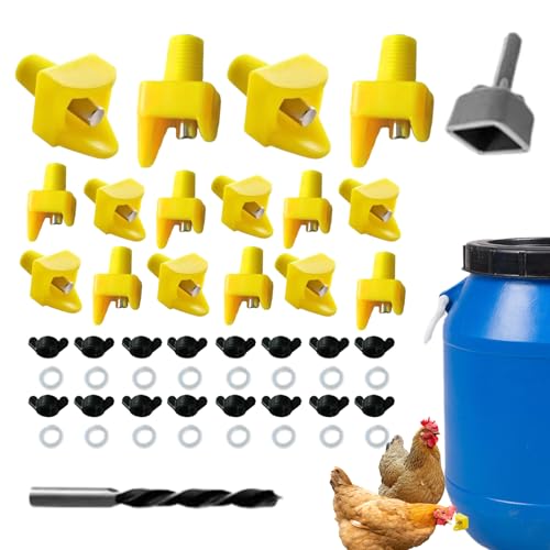 Chickever Automatischer Horizontaler Induktionskasten mit Nippeln, für APULTA mit Kunstaufbau, manuelles Trinksystem für Hühnerstall, Wasserversorgung für Al Chickever Automatischer Horizontaler Induktionskasten mit Nippeln, für APULTA mit Kunstaufbau, manuelles Trinksystem für Hühnerstall, Wasserversorgung für Al von Genérico