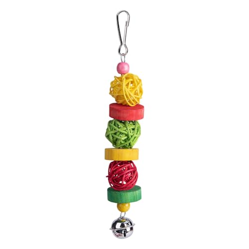 Cockatiel Toys Kauspielzeug für Vögel mit Rattankugel aus Naturholz | Rattankugel aus Naturholz für Vögel, Vogelkäfigdekoration, Vogelkäfig-Spielzeug für Vögel Cockatiel Toys Kauspielzeug für Vögel mit Rattankugel aus Naturholz | Rattankugel aus Naturholz für Vögel, Vogelkäfigdekoration, Vogelkäfig-Spielzeug für Vögel von Genérico