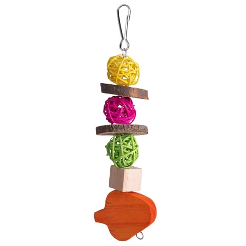 Cockatiel Toys Kauspielzeug für Vögel mit Rattankugel aus Naturholz | Rattankugel aus natürlichem Holz für Vögel, Vogelkäfigdekoration, Vogelkäfig-Spielzeug für Vögel Cockatiel Toys Kauspielzeug für Vögel mit Rattankugel aus Naturholz | Rattankugel aus natürlichem Holz für Vögel, Vogelkäfigdekoration, Vogelkäfig-Spielzeug für Vögel von Genérico