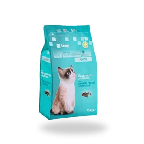 Compy Junior Katzenfutter – Huhn, Obst und Gemüse – 1,5 kg von Genérico