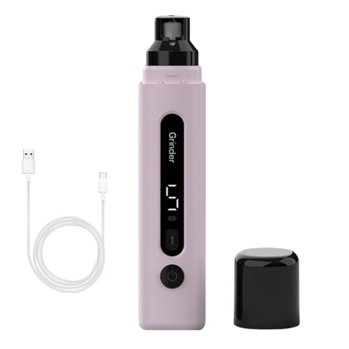 Dog Nail Grinder, Nagelmühle für Hunde, sicher verstellbar, mit LED-Licht, tragbares Katzenpflegezubehör für Anfänger, Privatanwender, gewerbliche Nutzer von Genérico