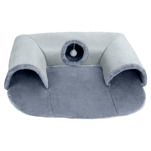 Faltbare Katzenbett-Tunnel | Abnehmbare und waschbare Katzenhöhle in U-Form, Play Pet Supplies saisonales Katzensofa mit Plüschball Faltbare Katzenbett-Tunnel | Abnehmbare und waschbare Katzenhöhle in U-Form, Play Pet Supplies saisonales Katzensofa mit Plüschball von Genérico