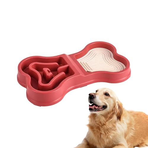 Futternäpfe für Hunde, mit langsamer Fütterung, rutschfester Futternapf für Futter und Wasser, tragbar, für Reisen zu Hause von Genérico