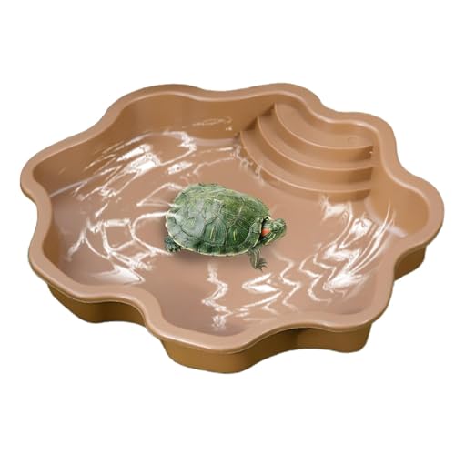 Futterschale – Futternapf für große Reptilien – Futter- und Wasserschale, Reptilienbadewanne für Geckos, vielseitiges Design von Sant Turtles von Genérico