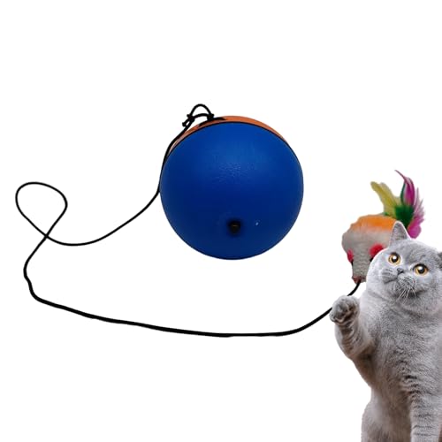 Genérico Aktiver Rollball für Katzen, Katzenspielzeug mit rollendem Ball, Spielzeug für Katzen mit bösem Ball, Hundespielzeug mit Plüschmaus, drehbar, automatisch beweglich, B Genérico Aktiver Rollball für Katzen, Katzenspielzeug mit rollendem Ball, Spielzeug für Katzen mit bösem Ball, Hundespielzeug mit Plüschmaus, drehbar, automatisch beweglich, B von Genérico