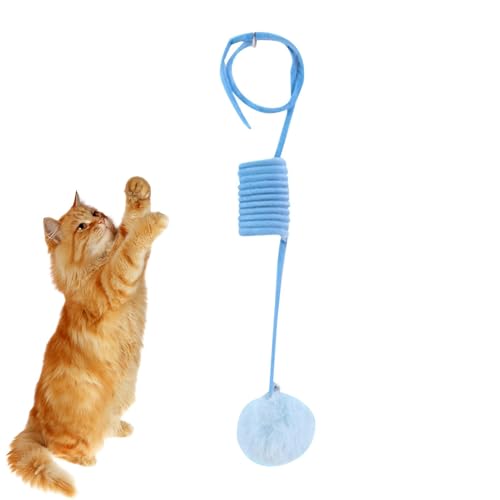 Genérico Automatische Wiedergabe von Katzenspielzeug, interaktiver Katzenball, zum Aufhängen, aktives Katzenspielzeug, interaktiver Spielball für Katze, flexibel, für die Türwand Genérico Automatische Wiedergabe von Katzenspielzeug, interaktiver Katzenball, zum Aufhängen, aktives Katzenspielzeug, interaktiver Spielball für Katze, flexibel, für die Türwand von Genérico