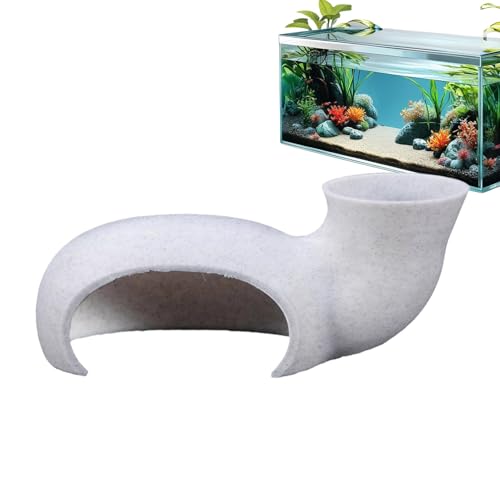 Genérico Fischtunnel für Aquarium | Fischhöhle für Betta | Garnelentank-Zubehör, Eckfischdekoration, Fischspielzeug-Ornamente, Eckaquariumhöhle Genérico Fischtunnel für Aquarium | Fischhöhle für Betta | Garnelentank-Zubehör, Eckfischdekoration, Fischspielzeug-Ornamente, Eckaquariumhöhle von Genérico