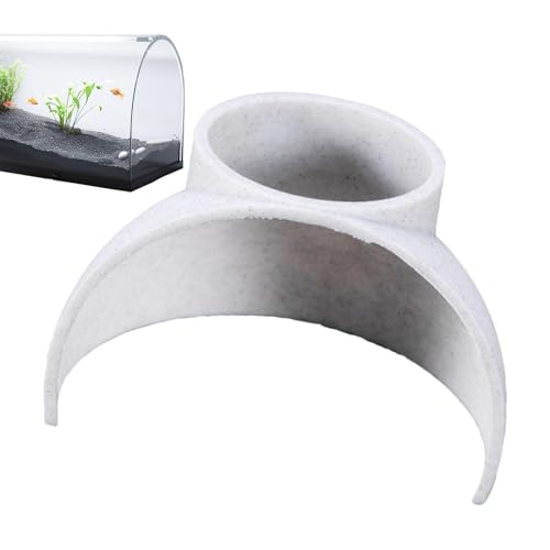 Genérico Fischtunnel für Aquarium | Fischhöhle für Betta | Garnelentank-Zubehör, Eckfischdekoration, Fischspielzeug-Ornamente, Eckaquariumhöhle von Genérico