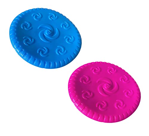 Genérico Frisbees für Ihre Haustiere, lustige Spaziergänge mit Ihren Haustieren, Frisbees, 3-in-1-Spielzeug, Tränke und Teller während des Spaziergangs, Farben: Blau und Rosa. Genérico Frisbees für Ihre Haustiere, lustige Spaziergänge mit Ihren Haustieren, Frisbees, 3-in-1-Spielzeug, Tränke und Teller während des Spaziergangs, Farben: Blau und Rosa. von Genérico
