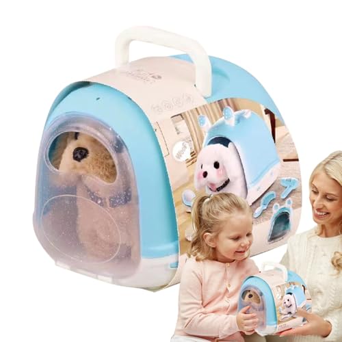 Genérico Hundespielzeug, multifunktionales Hundespielzeug für kleine Hunde, Spielzeug für Kinder, lustiges elektronisches interaktives Plüschspielzeug für Hunde von Genérico