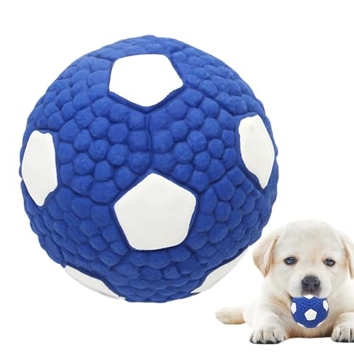 Genérico Hundespielzeug für aggressive Kauer, quietschende Hundebälle | Spielzeug für Welpen | unzerstörbarer Fußball-Ball Bouncing, robuste und stressige Hundebälle Genérico Hundespielzeug für aggressive Kauer, quietschende Hundebälle | Spielzeug für Welpen | unzerstörbarer Fußball-Ball Bouncing, robuste und stressige Hundebälle von Genérico
