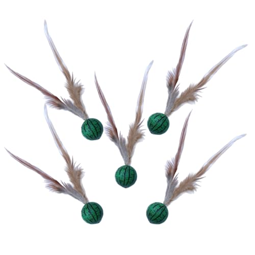 Genérico Katzenball Spielzeug, interaktives Feather-Spielzeug für Indoor-Katzen, multifunktionales Haustierkitten, Bored Pet Cats Interactive Bouncy Feather Ball, Entertainment Zubehör für Familien Genérico Katzenball Spielzeug, interaktives Feather-Spielzeug für Indoor-Katzen, multifunktionales Haustierkitten, Bored Pet Cats Interactive Bouncy Feather Ball, Entertainment Zubehör für Familien von Genérico