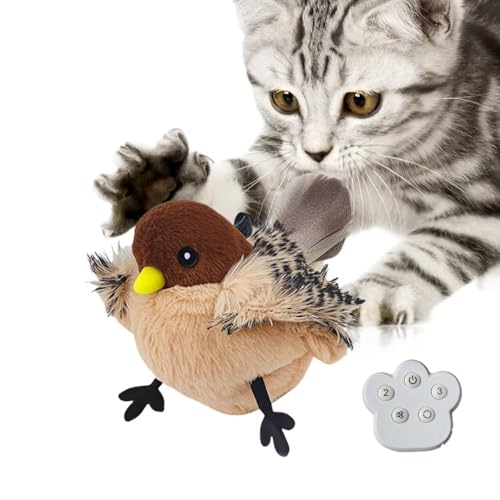 Genérico Katzenspielzeug mit Catnip, fliegender Vogel, wiederaufladbar, USB, realistisch, Braun Genérico Katzenspielzeug mit Catnip, fliegender Vogel, wiederaufladbar, USB, realistisch, Braun von Genérico