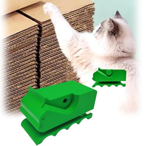 Genérico Pappschneider für Katzenkratzer, 3D-gedrucktes Kartonschneidewerkzeug für Katzen, zum Herstellen eines Kratzbaums (grün) von Genérico