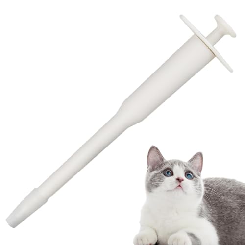 Genérico Pillenspender für Katzen, Medikamentenschieber für Haustiere, Pillenpufferspritze, wiederverwendbar, Injektor mit weicher Spitze für Hunde, von Genérico