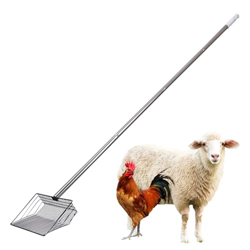 Genérico Poop Poop Poop Sucks, Hühnerhähnchen, Siebschaufel, abnehmbarer Griff für Kleintiere, Hunde, Haustierbesitzer, Katzenbesitzer, Reinigung des Hinterhofs von Genérico