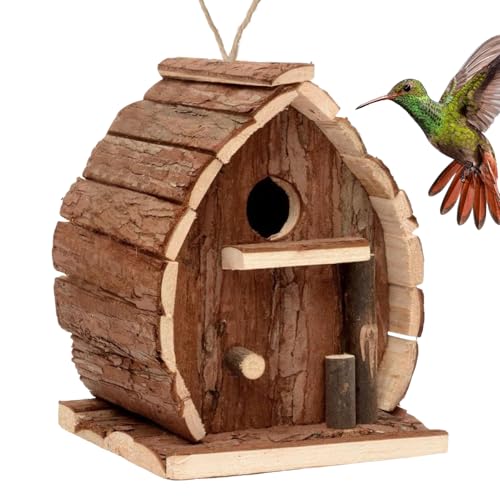 Genérico Vogelhaus - Vogelhaus | Massivholz Box | Vögel im Freien zu Hause | Dekorative Futterbox für Käfig aus Holz für alle Jahreszeiten Genérico Vogelhaus - Vogelhaus | Massivholz Box | Vögel im Freien zu Hause | Dekorative Futterbox für Käfig aus Holz für alle Jahreszeiten von Genérico