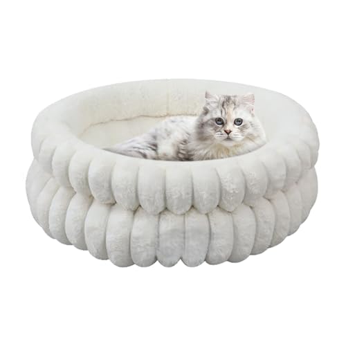 Genérico Welpenbett, Katzenmatte, Donut Cuddler | Frauen-Sofa zum Waschen von 50,8 cm (20 Zoll), rund, für Hunde und Kätzchen, zum Ausruhen im Freien von Genérico