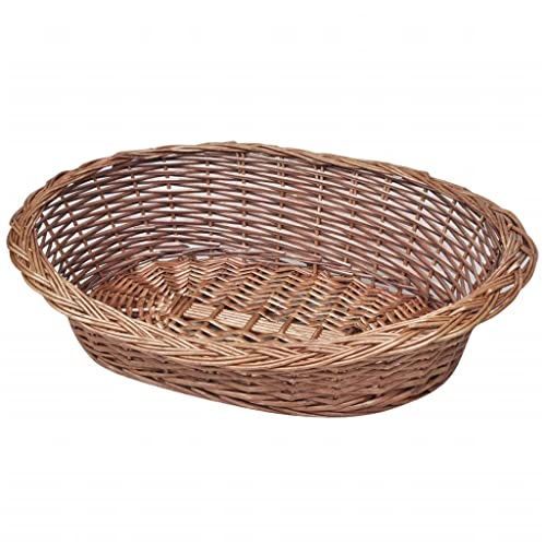 Genérico Wenjingqi-170341 Hundekörbchen/Haustierbett, natürliche Weide, 69 cm Genérico Wenjingqi-170341 Hundekörbchen/Haustierbett, natürliche Weide, 69 cm von Genérico