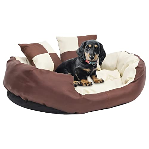 Genérico Wenjingqi-171212 Hundekissen, wendbar, waschbar, Braun und Creme, 85 x 70 x 20 cm Genérico Wenjingqi-171212 Hundekissen, wendbar, waschbar, Braun und Creme, 85 x 70 x 20 cm von Genérico