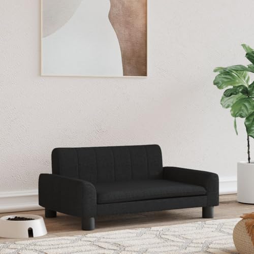Genérico Wenjingqi-171862 Hundebett aus schwarzem Stoff, 70 x 45 x 30 cm Genérico Wenjingqi-171862 Hundebett aus schwarzem Stoff, 70 x 45 x 30 cm von Genérico