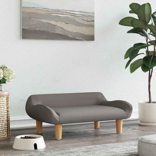 Genérico Wenjingqi-171949 Hundebett aus grauem Stoff, Taupe, 70 x 40 x 24 cm Genérico Wenjingqi-171949 Hundebett aus grauem Stoff, Taupe, 70 x 40 x 24 cm von Genérico