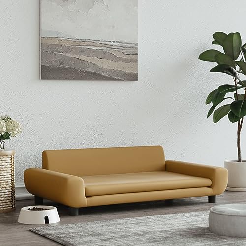 Genérico Wenjingqi-171986 Hundebett aus braunem Samt, 100 x 54 x 33 cm Genérico Wenjingqi-171986 Hundebett aus braunem Samt, 100 x 54 x 33 cm von Genérico