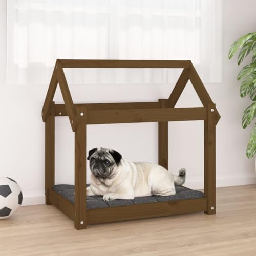 Genérico Wenjingqi-822205 Hundebett aus massivem Kiefernholz, braun, 71 x 55 x 70 cm Genérico Wenjingqi-822205 Hundebett aus massivem Kiefernholz, braun, 71 x 55 x 70 cm von Genérico
