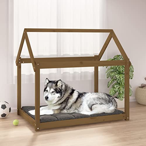 Genérico Wenjingqi-822220 Hundebett aus massivem Kiefernholz, braun, 111 x 80 x 100 cm Genérico Wenjingqi-822220 Hundebett aus massivem Kiefernholz, braun, 111 x 80 x 100 cm von Genérico