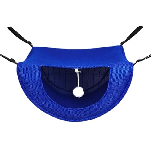 Hängematte für Katzenkäfig, Netzbett für Kätzchen, mit lustigem Ball, Frettchen oder Zubehör für kleine Haustiere, Innentasche für Frühling/Sommer/Winter Hängematte für Katzenkäfig, Netzbett für Kätzchen, mit lustigem Ball, Frettchen oder Zubehör für kleine Haustiere, Innentasche für Frühling/Sommer/Winter von Genérico