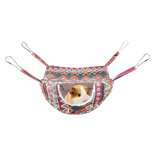 Hängematte für kleine Tiere, warme Chinchilla-Hängematte für Käfig, Hängematte für Kaninchen, kleine Haustier-Hängematte mit 4 Haken für Chinchilla, Zuckerschleuder, Frettchen und Hamster Hängematte für kleine Tiere, warme Chinchilla-Hängematte für Käfig, Hängematte für Kaninchen, kleine Haustier-Hängematte mit 4 Haken für Chinchilla, Zuckerschleuder, Frettchen und Hamster von Genérico