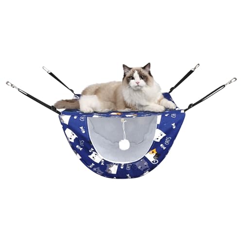Hammock mit Käfig für Haustiere, Hängematte mit Katzenkäfig, doppellagiges Katzen- -Hängematte | Katzenbett zum Aufhängen | Haustierbett Hammock mit Käfig für Haustiere, Hängematte mit Katzenkäfig, doppellagiges Katzen- -Hängematte | Katzenbett zum Aufhängen | Haustierbett von Genérico