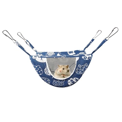 Hamster-Hängematte für Käfig, Hängematte für Hamster, bereichert Ihre Haustiere, Hängematte für Kaninchen, kleine Haustier-Hängematte mit 4 Haken für Chinchilla, , Zuckerschleuder, Frettchen von Genérico